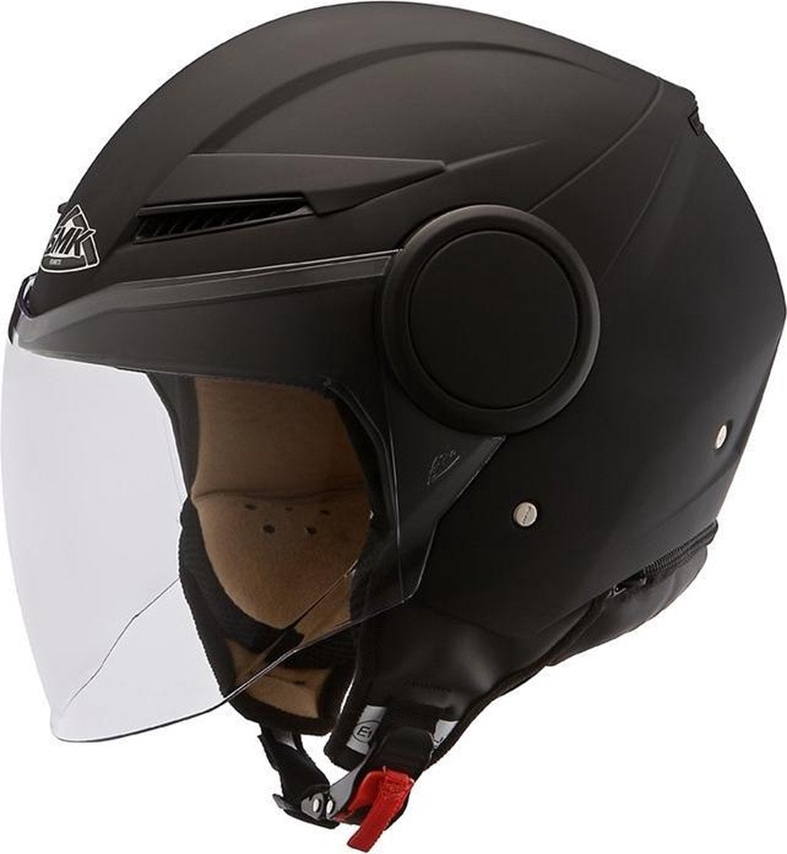 Helm SMK Streem Zwart XS - Scooter Helm
