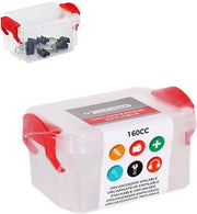 Plastic bakjes met deksel en sluiting Confortime