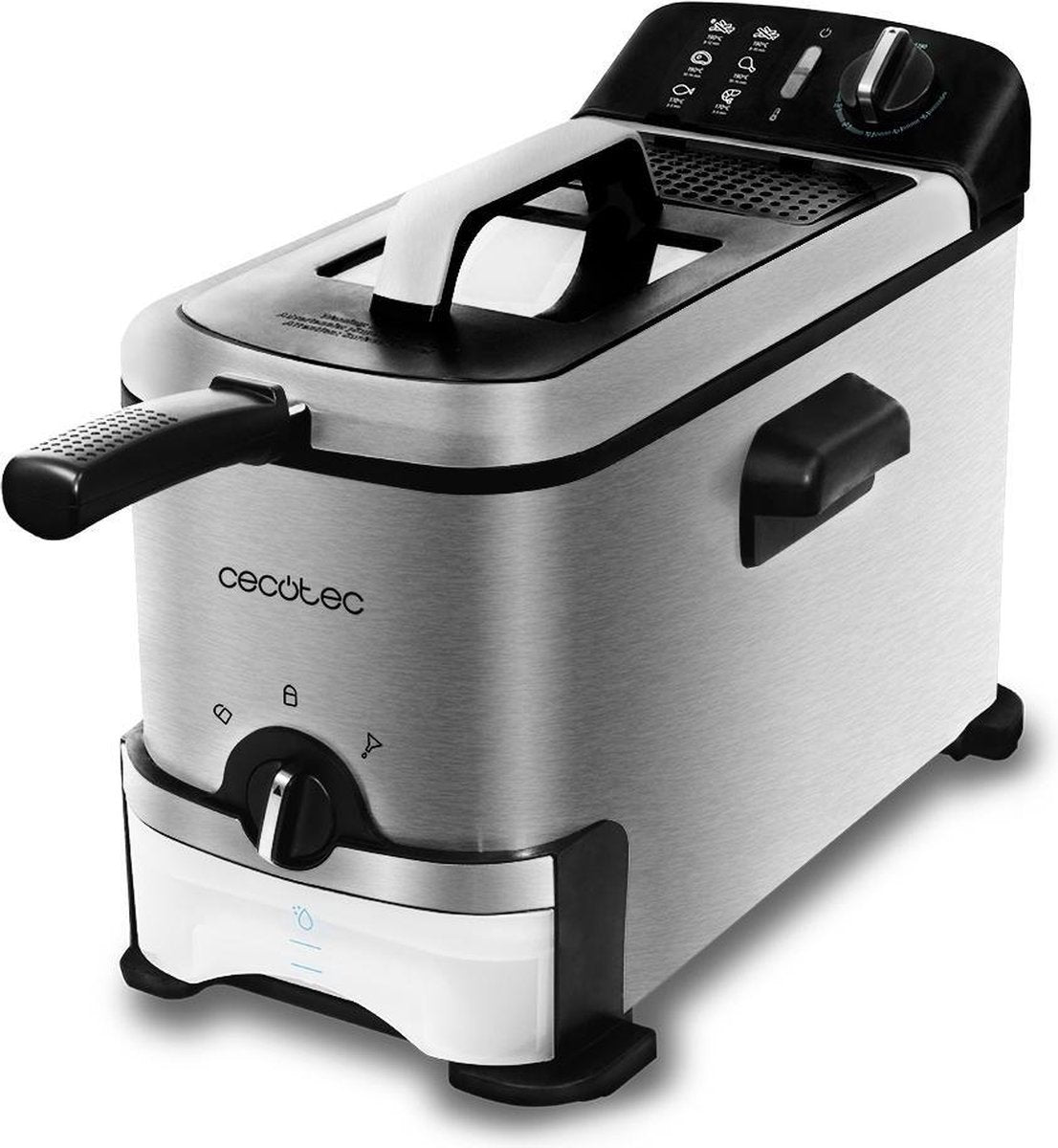 Frituurmachine Cecotec CleanFry 3000 ProFilter 3 L 2000W Zwart Roestvrij staal