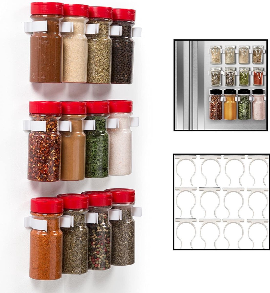 kruidenrek ophangbaar Kruiden organizer 4X  20 kruidenpotjes