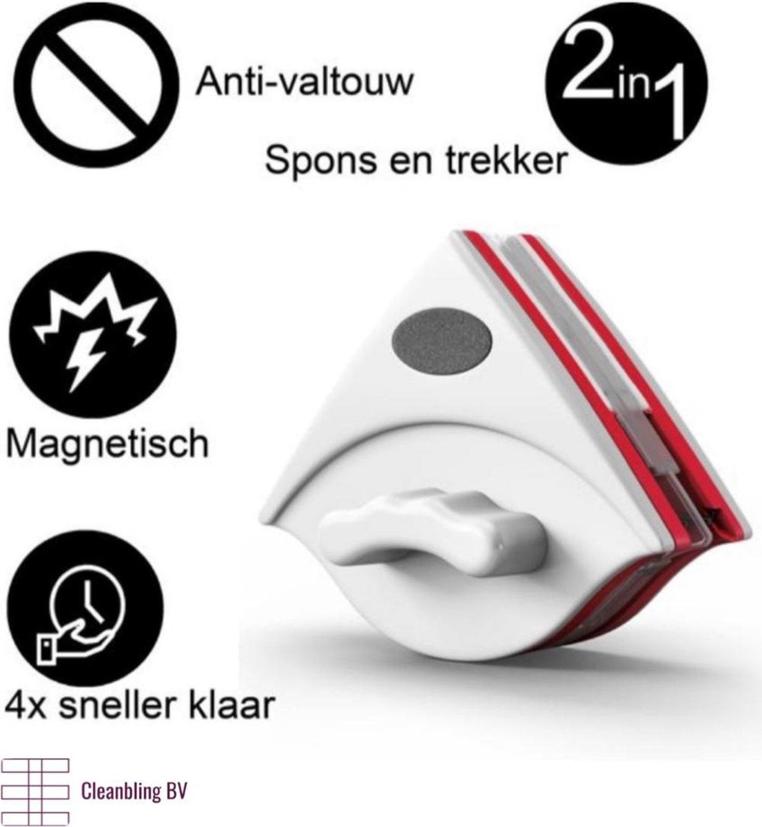 Magnetische raamwisser - ruitenreiniger