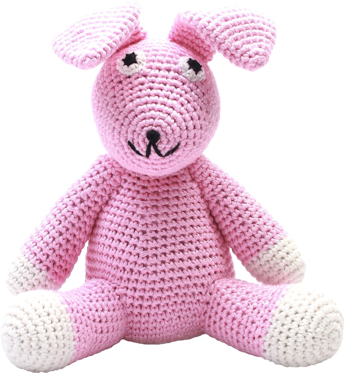 Naturezoo Knuffeldier Konijn Xl Gehaakt 40 Cm Roze