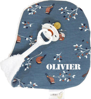 Speendoekje - Knuffeldoekje met naam - gepersonaliseerd kraamcadeau - Wallabiezzz- Blue Birds