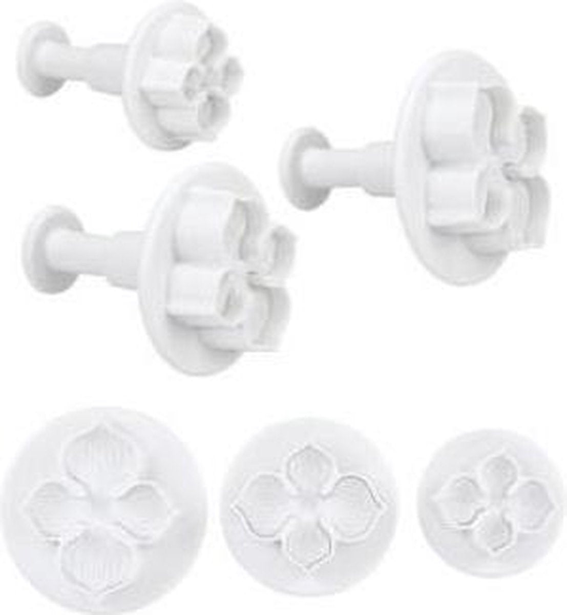 Plunger cutter set van 3 - hortensia / bloem - St�dter