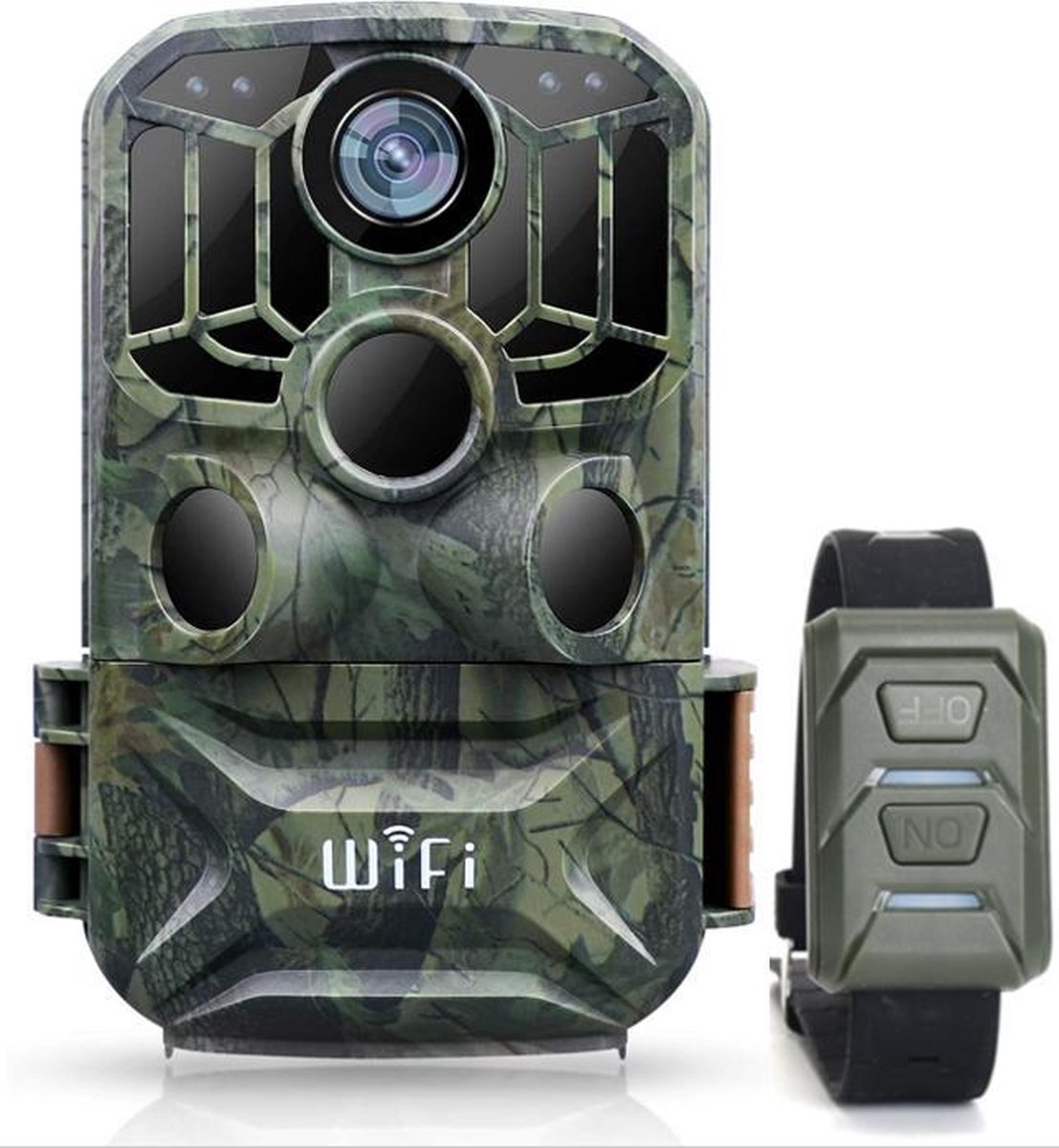 Camouflage's EZ11 Wildcamera - Bewakingscamera - 24MP Full HD - Nachtzicht - WIFI-Horloge en Statief