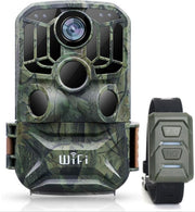 Camouflage's EZ11 Wildcamera - Bewakingscamera - 24MP Full HD - Nachtzicht - WIFI-Horloge en Statief