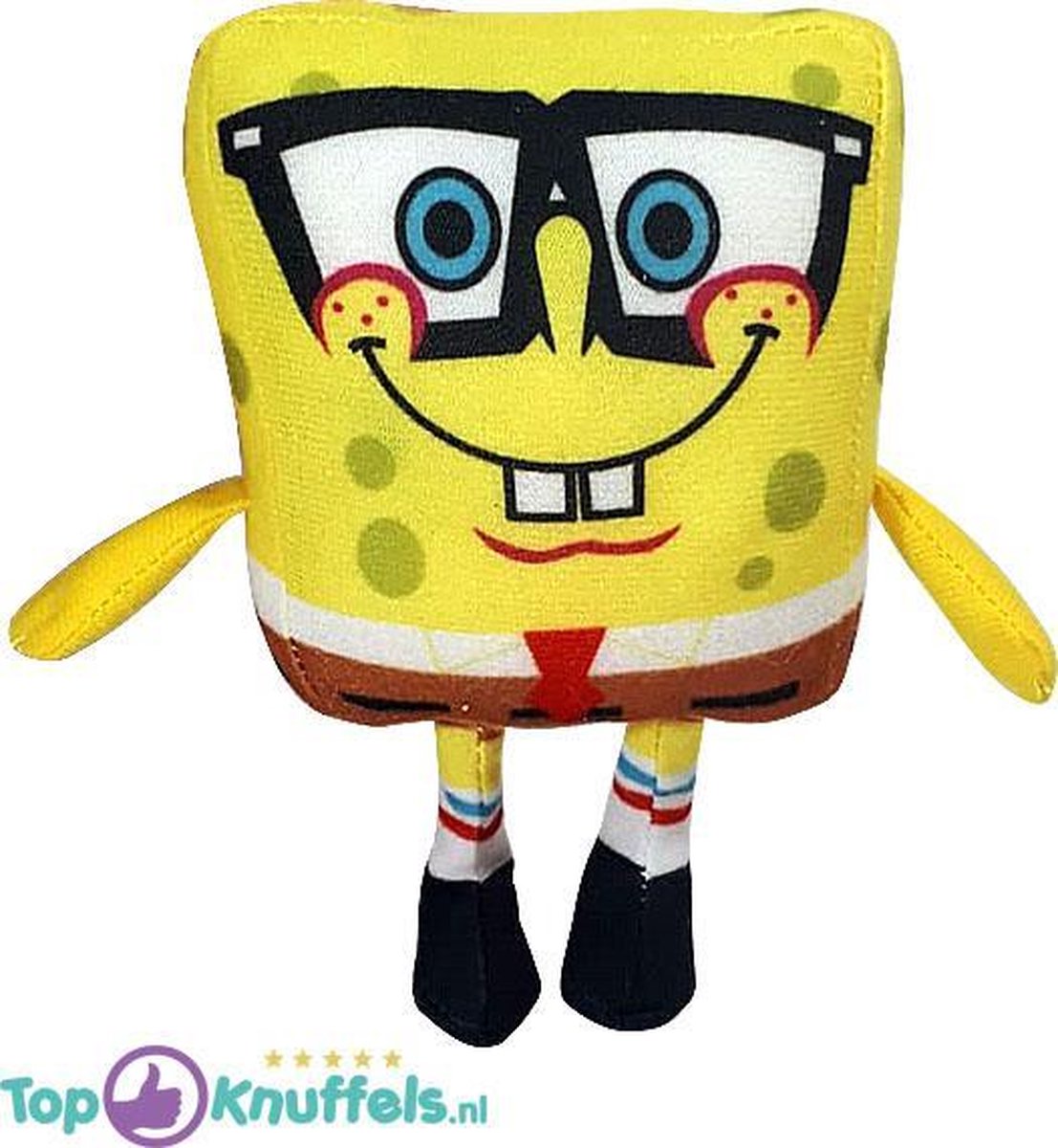 Spongebob Squarepants Met Bril Pluche Knuffel 15 cm