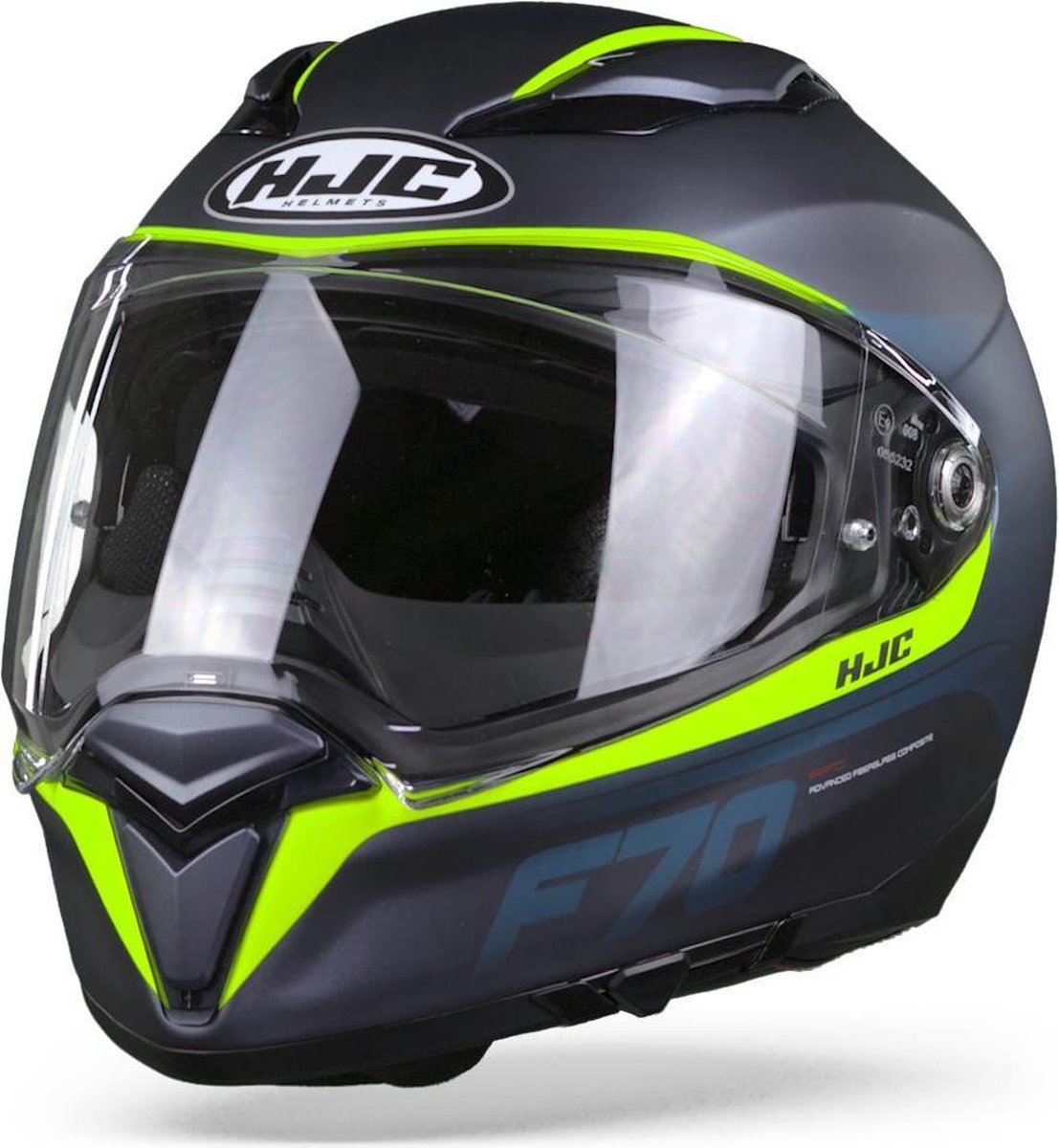 HJC F70 Feron Yellow MC4HSF Full Face Helmet 2XL