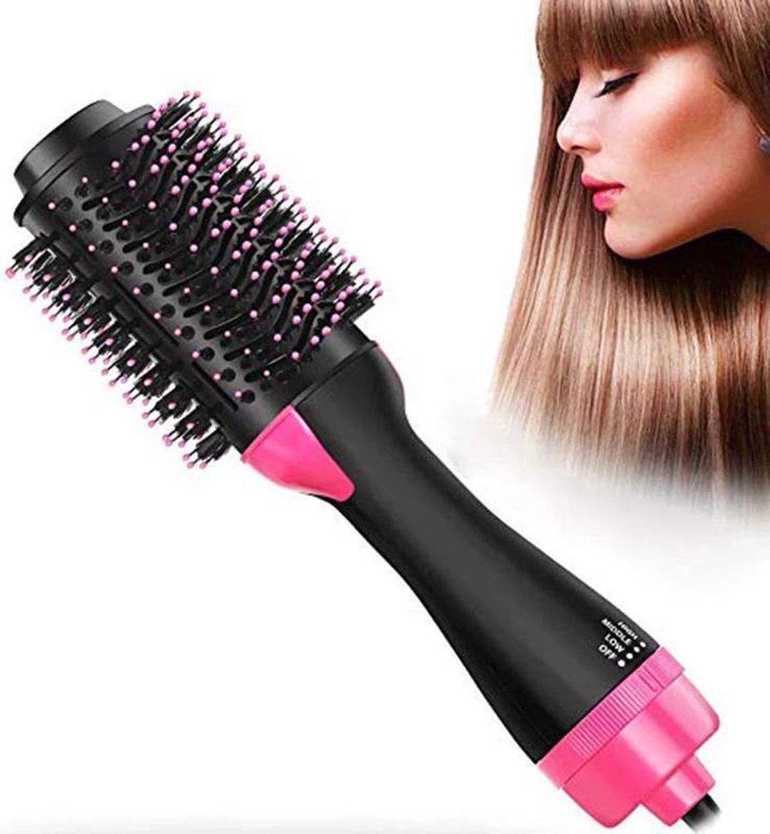3-in-1  Föhnborstel- stijl en krultang in 1- curler - volumizer borstel