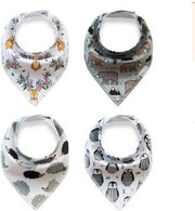 JillyBee - Slab - Slabbetje - Slabber - Bandana - 4pack - Winter