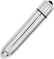 Mini Vibrator - chrome - Clitoris Stimulator - Bullet Vibrator - 10 standen - Pocket Vibrator - G Spot Vibrator