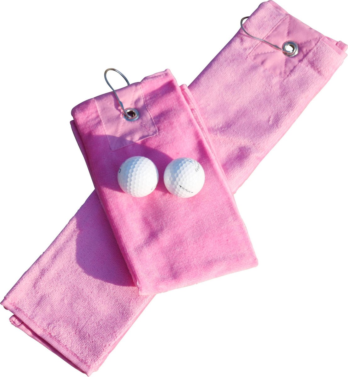 A&R Golf Handdoekje DeLuxe Velours Pink 400 gram - set 5 stuks