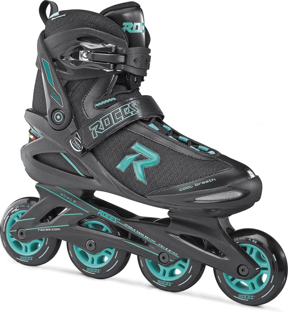 Roces ICON Inlineskates - Maat 36 - Vrouwen - Zwart/Blauw