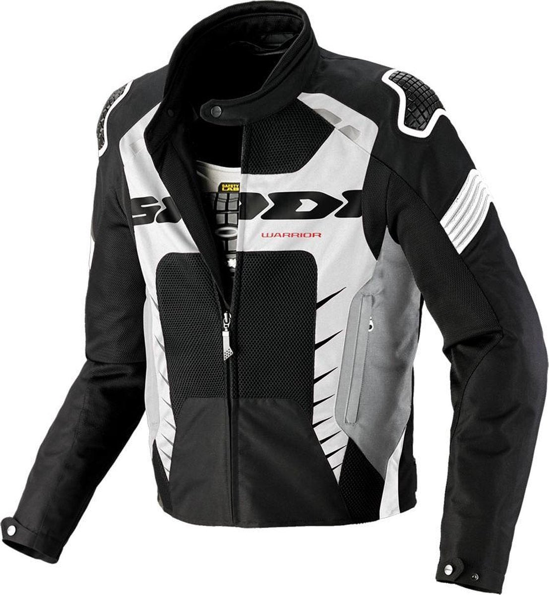 Spidi Warrior Net 2 Black White Textile Motorcycle Jacket S