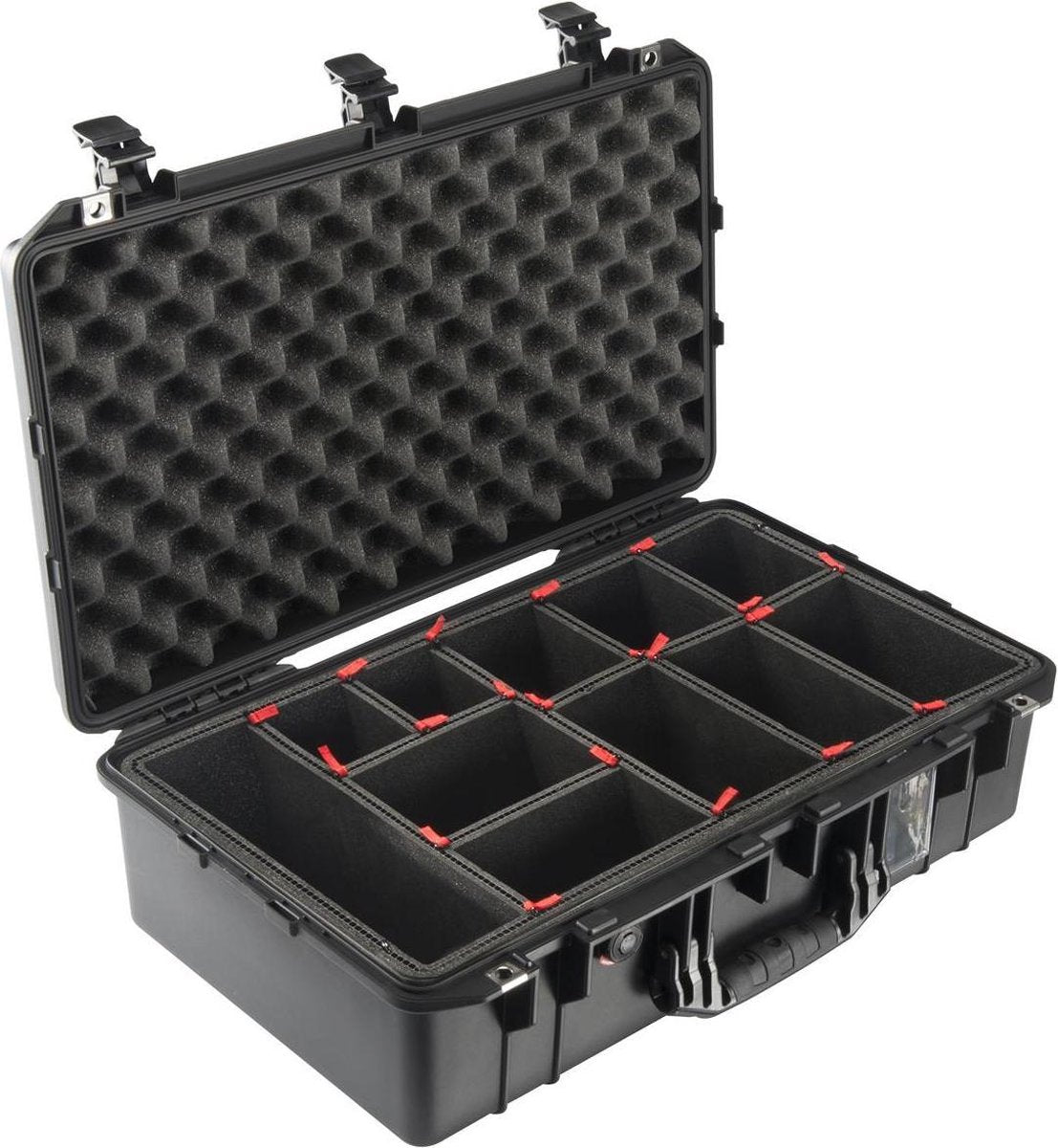 Peli 1555 Air Black lichtste waterdichte camera koffer met TrekPak interieur
