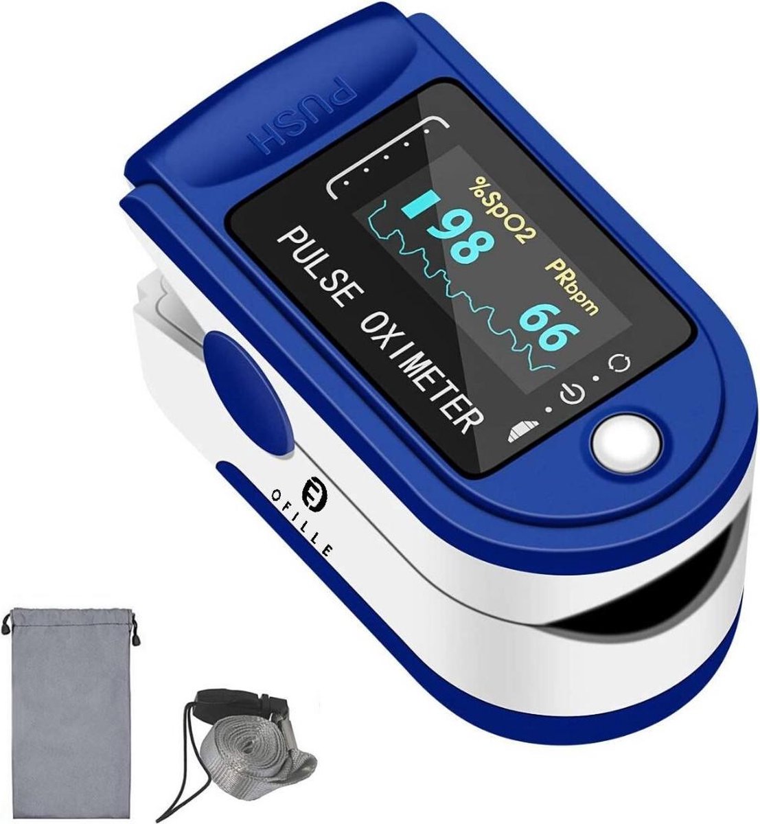 Ofille Oximeter - Zuurstofmeter - Saturatiemeter - Hartslagmeter