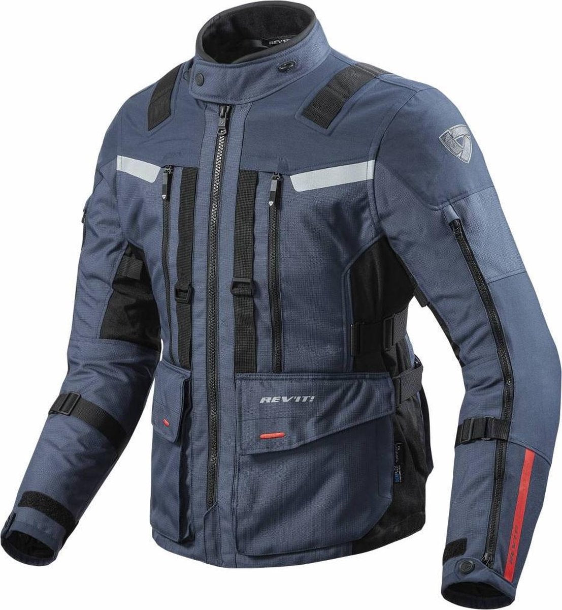 REV'IT! Sand 3 Dark Blue Black Textile Motorcycle Jacket XYL
