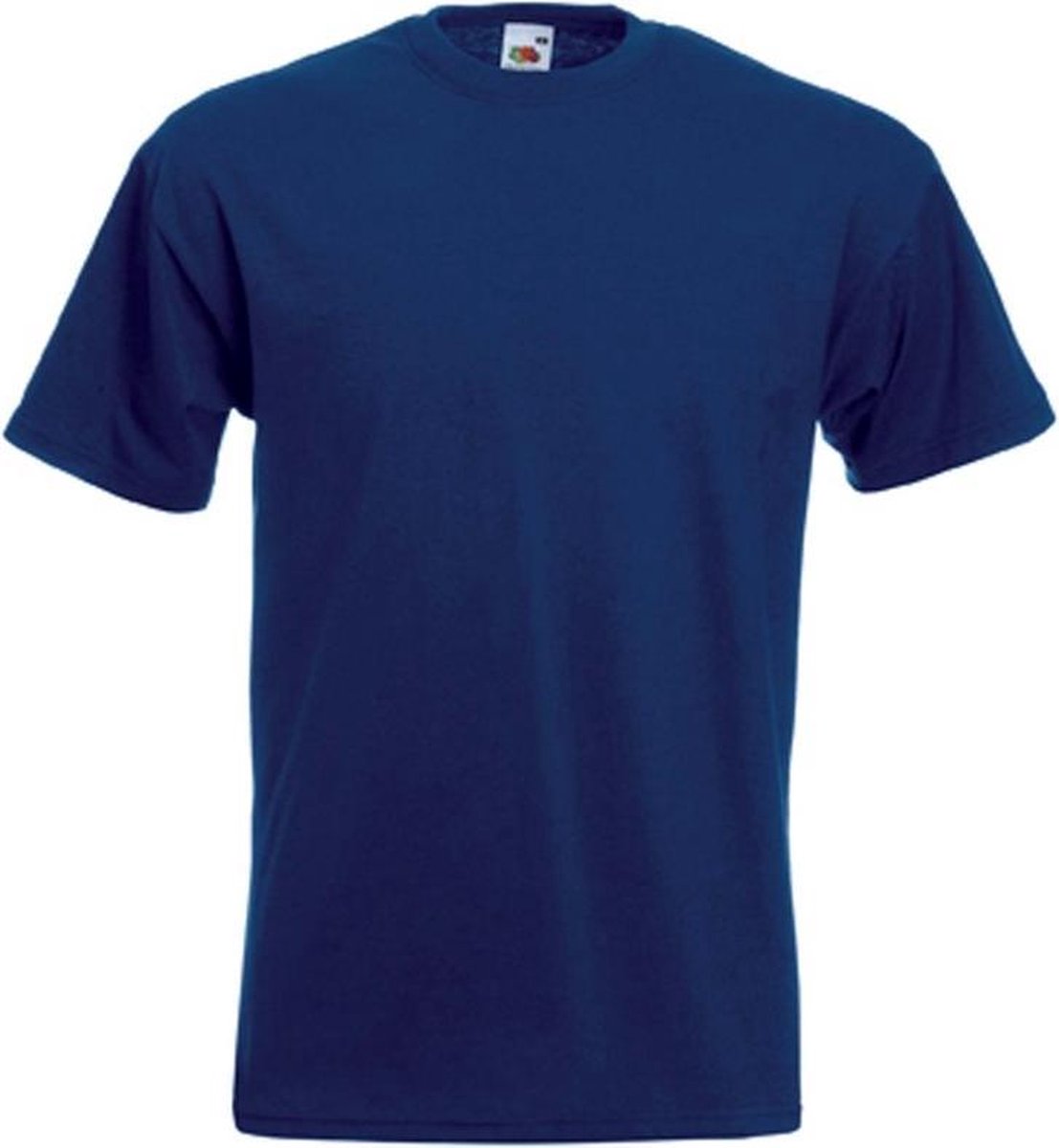 Set van 3x stuks grote maten basic navy blauw t-shirts voor heren - voordelige katoenen shirts - Herenkleding