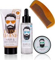Baard verzorging set - Cadeau voor man - Oak & Citrus - HIPSTER STYLE - Baard shampoo
