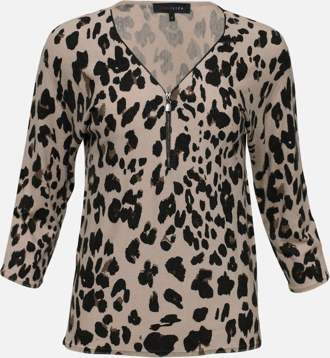 V-hals trui - Beige
