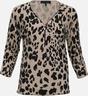 V-hals trui - Beige