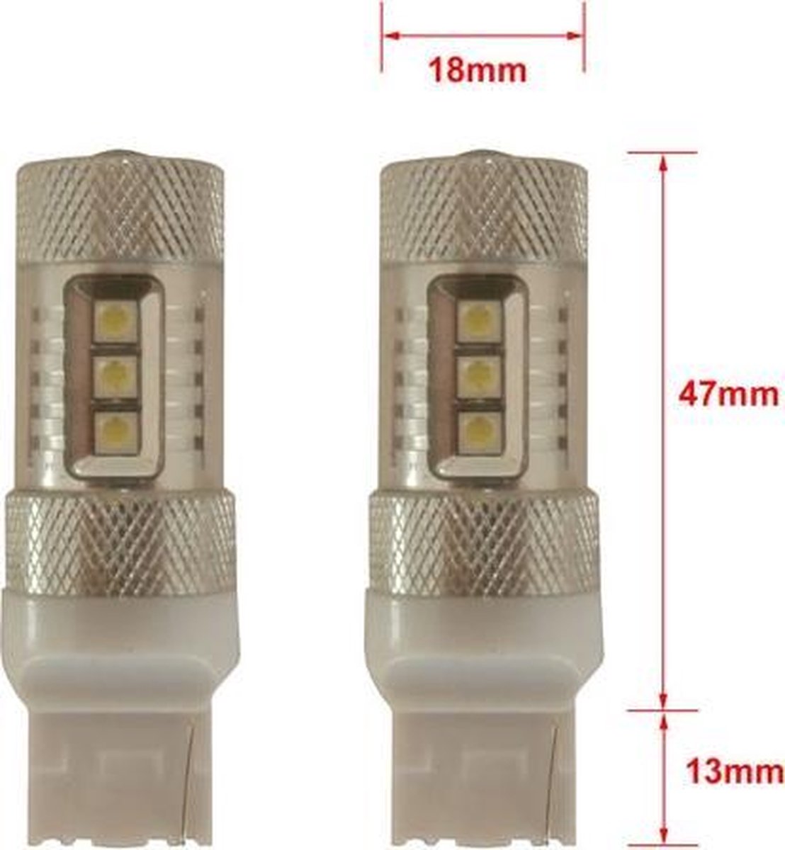 Canbus LED w21w 50w achteruitrijverlichting - 1 losse lamp