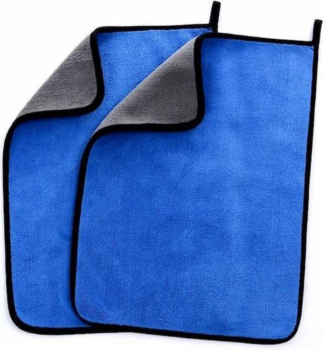 Nanoglans Superabsorberende Microvezeldoek Duopack - Microfiber Droogdoek Auto  - Auto microvezel Handdoek - Auto wassen - Auto Drogen 60 x 40 cm | Premium kwaliteit 800gsm