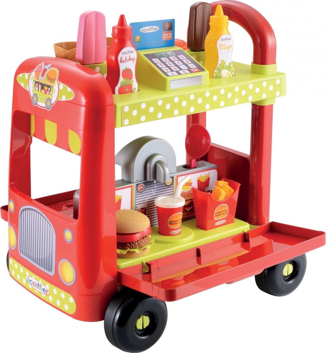 écoiffier 100% Chef: Foodtruck Loopwagen 41 X 30 X 45 Cm