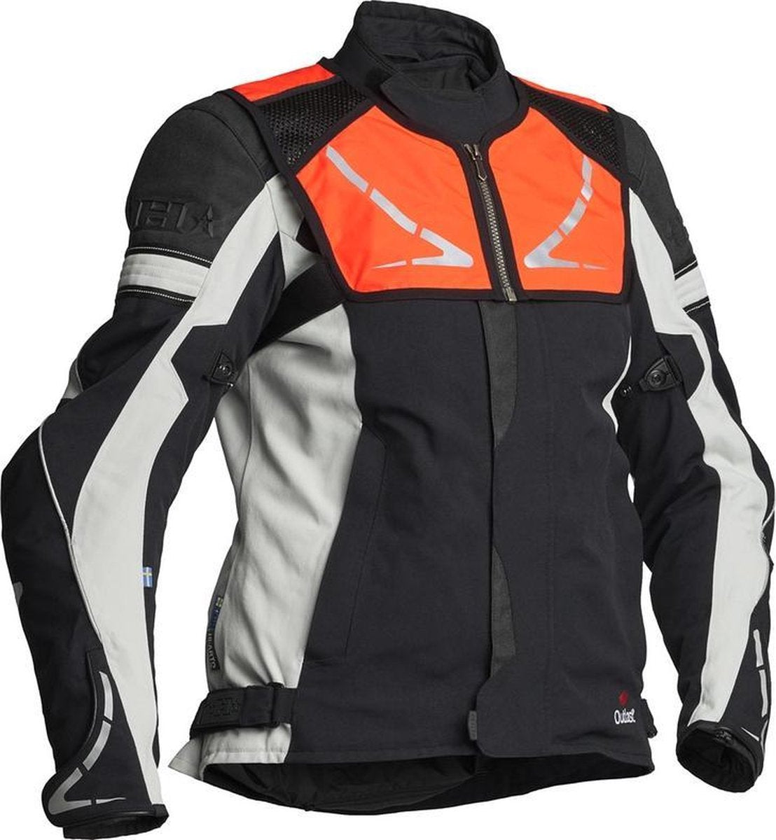 Halvarssons textiel motorjack Walkyria Lady zwart/wit 50