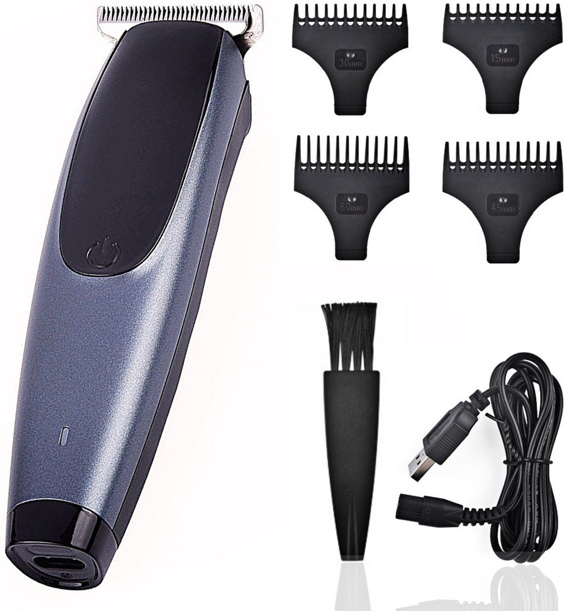 KIGstart Bodygroomer Mannen - Draadloos - Trimmer - Waterdicht - 4-in-1 Haartrimmer - Oplaadbaar - Voor Schaamstreek - Zwart / Blauw