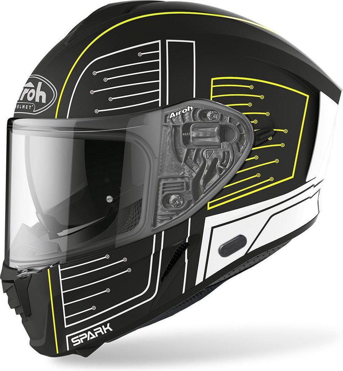 Airoh Spark Cyrcuit Black Matt Full Face Helmet M