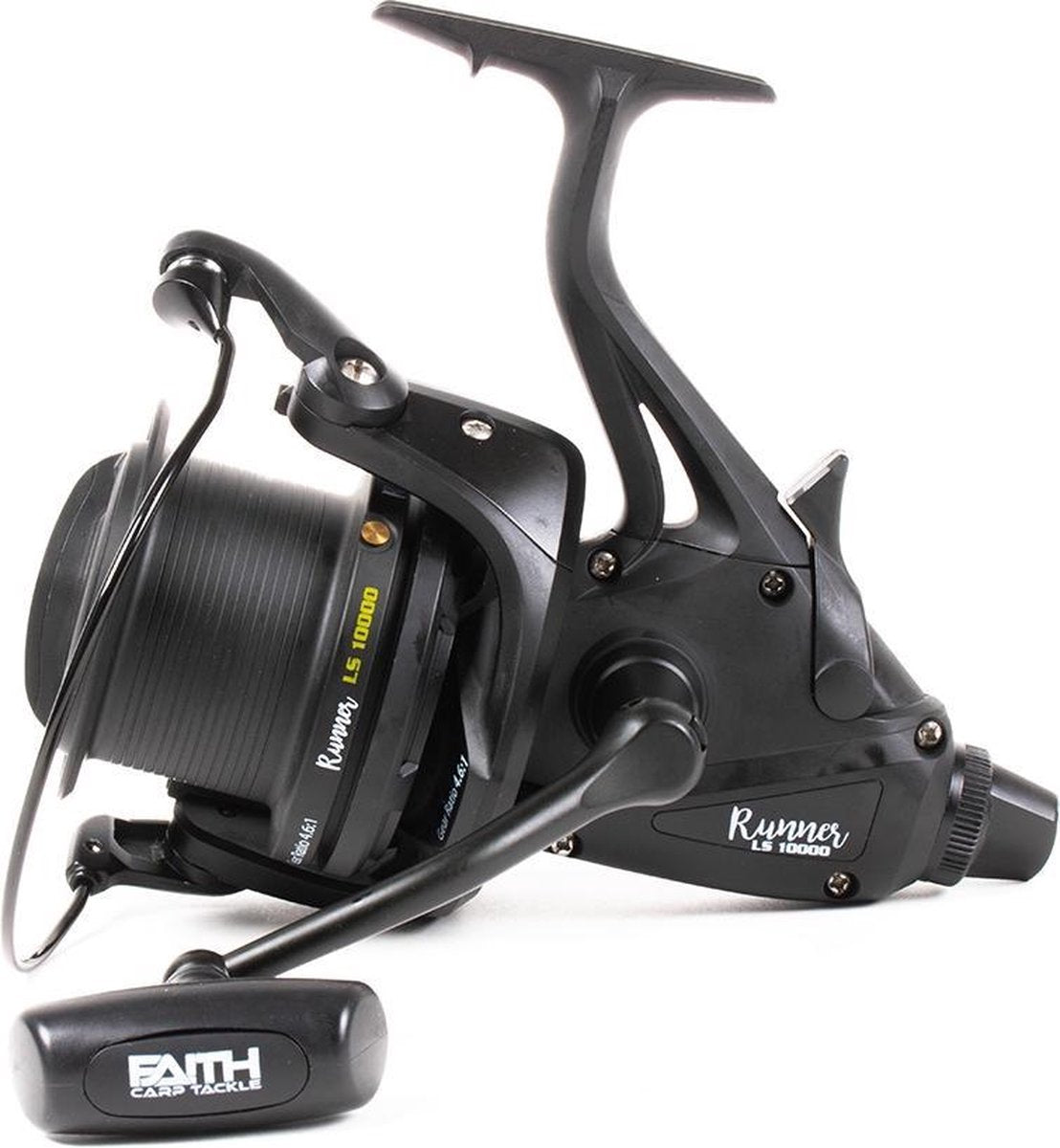 Faith Runner LS 10000 SS - Vrijloopmolen - Zwart - 690 gr - 4.6:1 lagers - Zwart