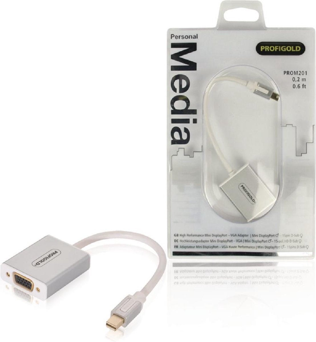 Profigold Prom201 Mini Displayport-adapter Mini Displayport Male - Vga Female 0