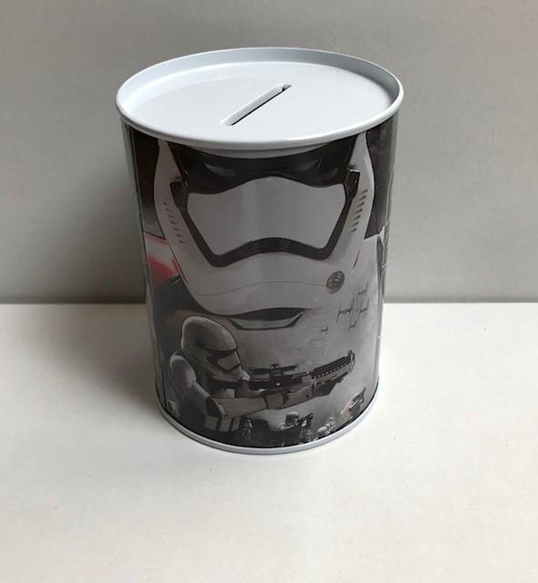Metalen spaarblik Star Wars grijs 10 x 7