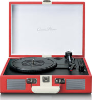 Classic Phono TT-110 - Platenspeler met bluethooth en Speakers - Rood