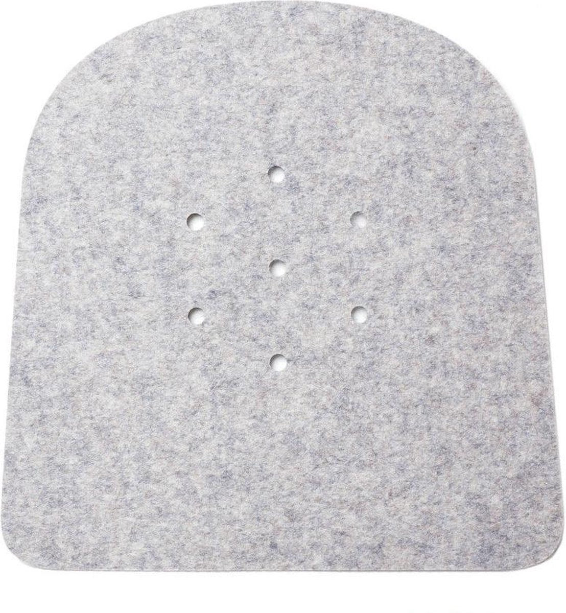 Hey-Sign seatpad voor Tolix stoel - 5 mm - gaatjes - Lichtgrijs 07