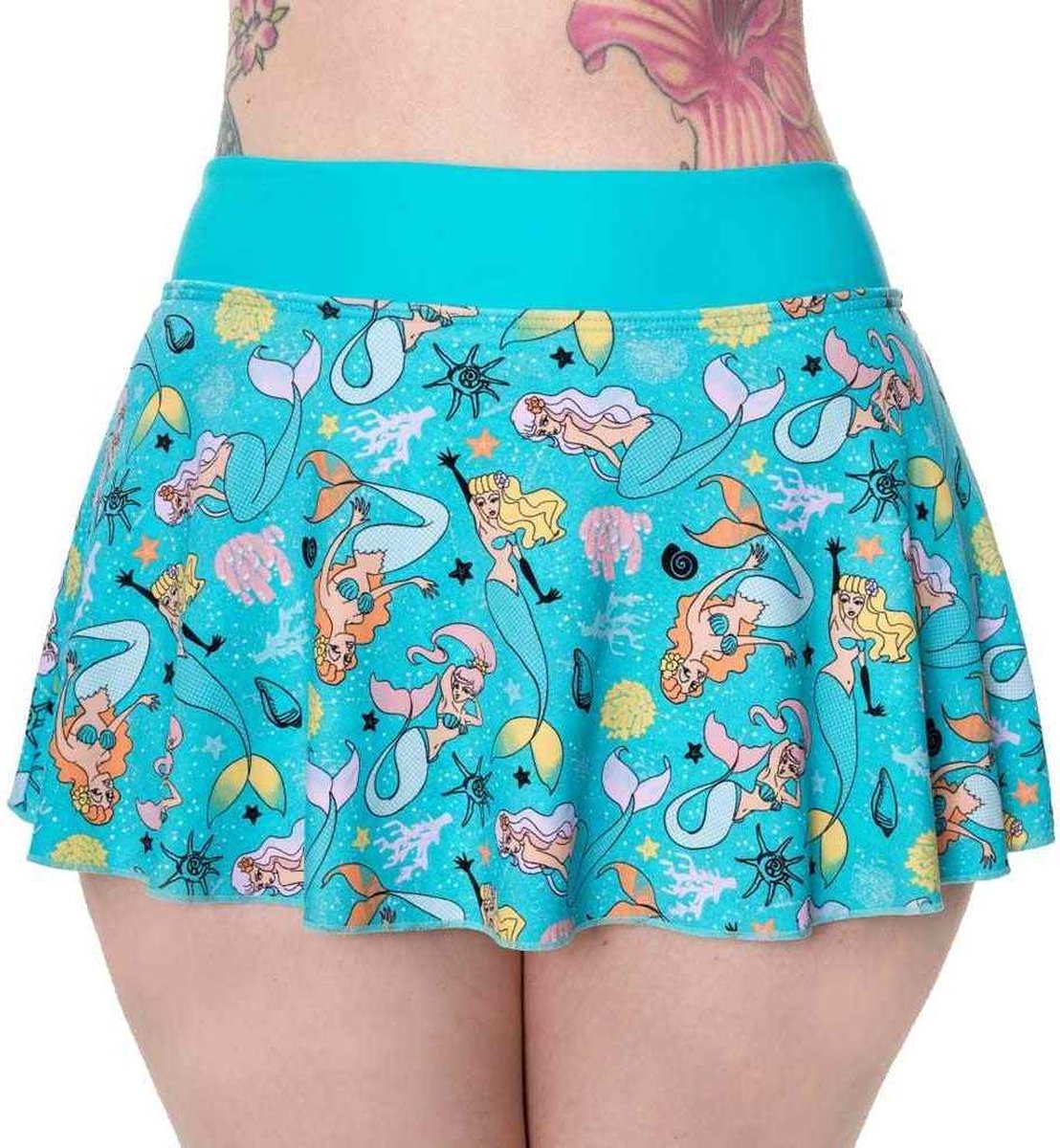 Banned Bikinibroekje -XL- Unforgettable Zeemeermin Multicolours/Blauw