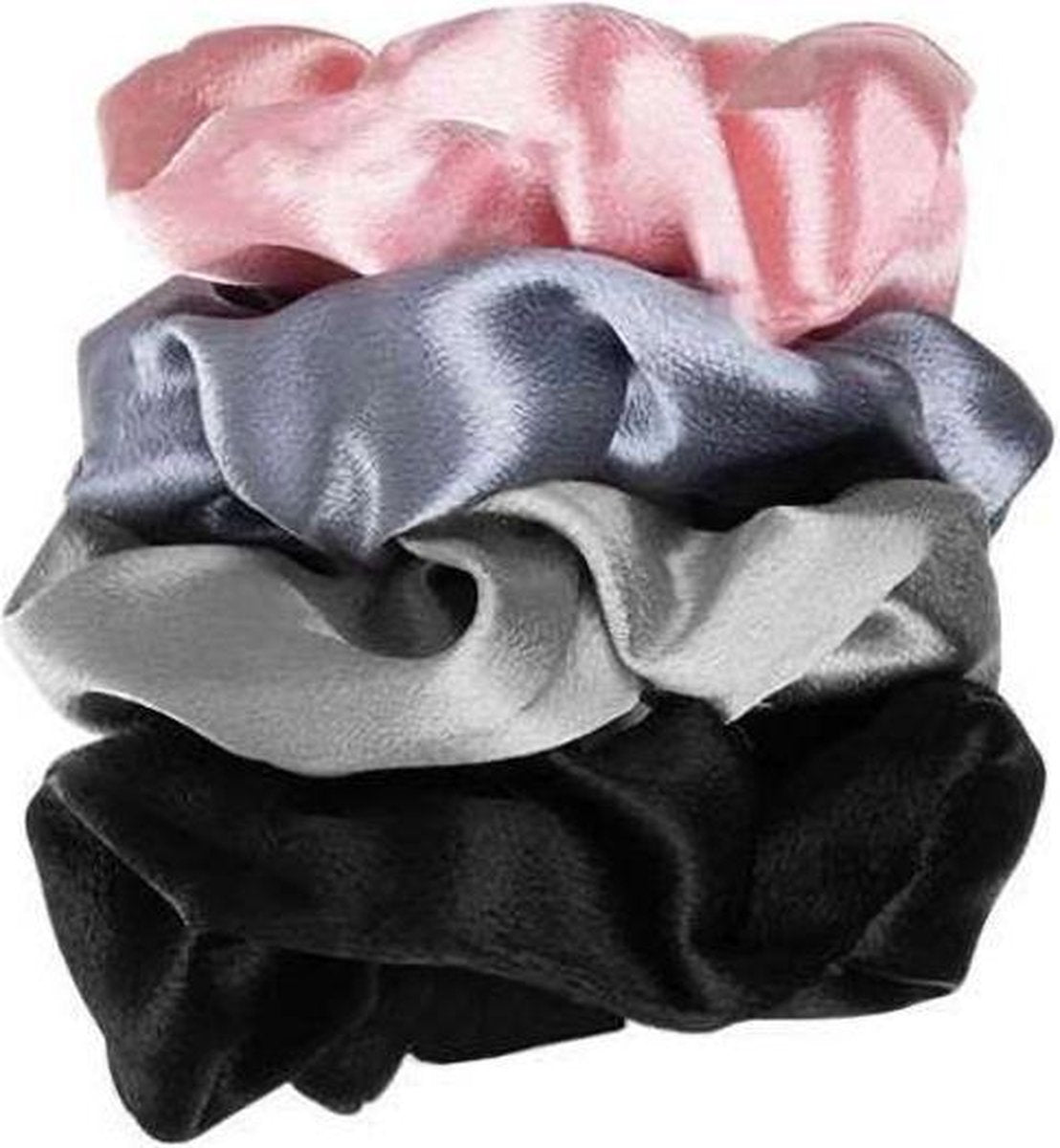 Beautylushh Scrunchie Haar Elastiek 4-Delige Set #15095