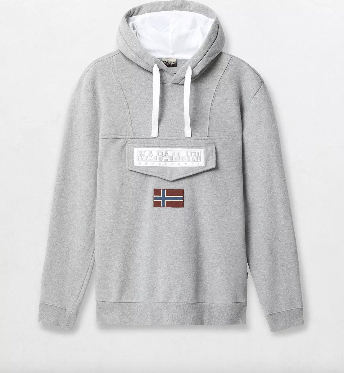 Napapijri Burgee Winter  Med Grey Hoodie Grijs