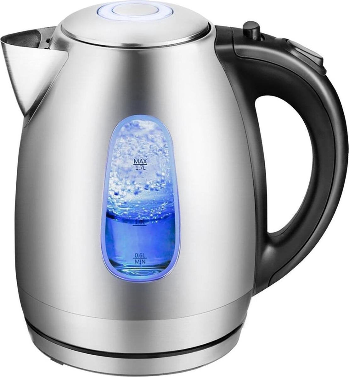 Waterkoker - Igna Quny - 1.7 Liter - 2200 Watt - RVS - Zwart/Zilver