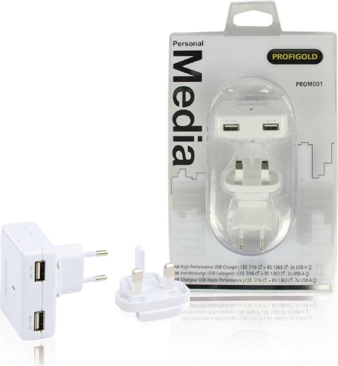 Profigold dubbele USB lader - 3
