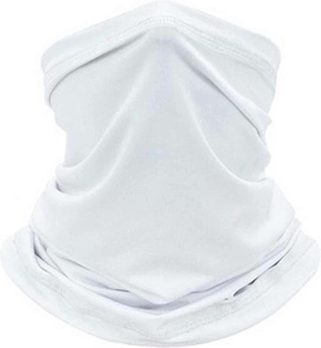 Mondbescherming Col Sjaal Bandana Hoofdband Spandex Fashion Sport UPF50 Wit