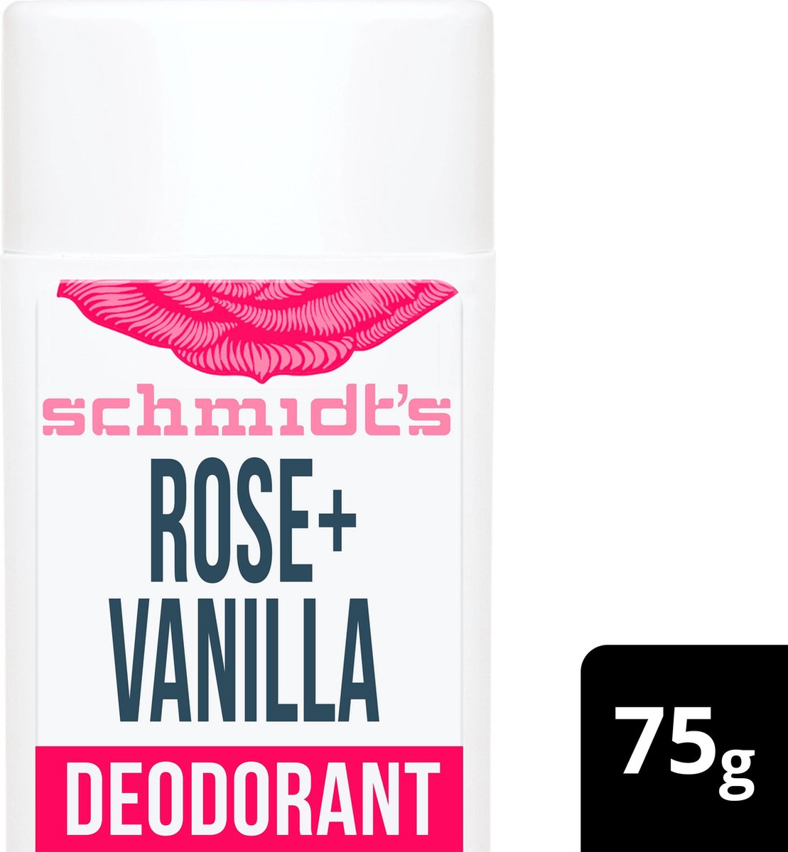 Schmidt's Rose + Vanilla Natural Deodorant Stick 75 g