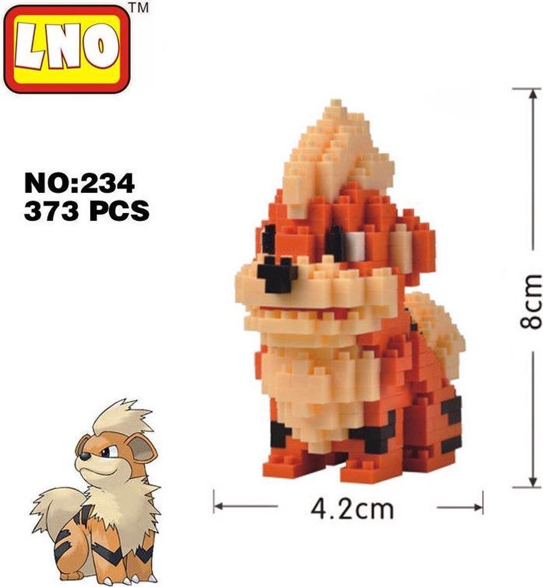 Nanoblocks Growlith Pokemon - LNO