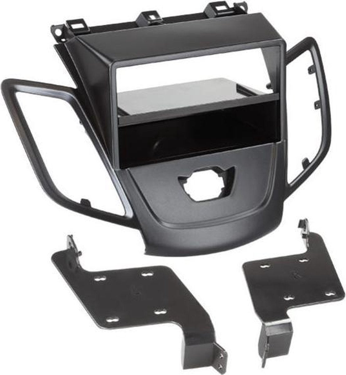 2-DIN Paneel Ford Fiesta 2008-2013 Kleur: Zwart