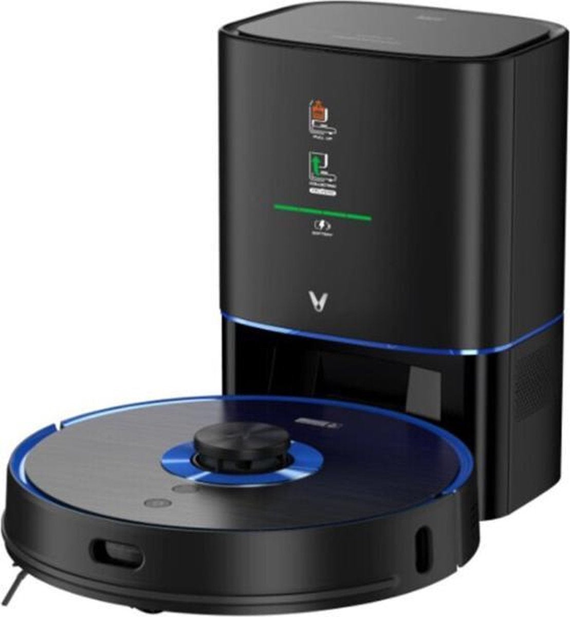 Xiaomi Viomi S9 UV Robotstofzuiger - Zwart - met Desinfecterend UV licht en automatische afzuiging