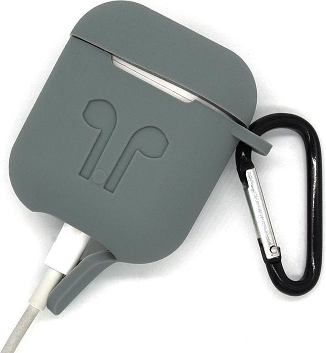 Anti Lost Case Cover Voor Apple Airpods - Siliconen Band & Beschermhoes Hoes & Hanger
