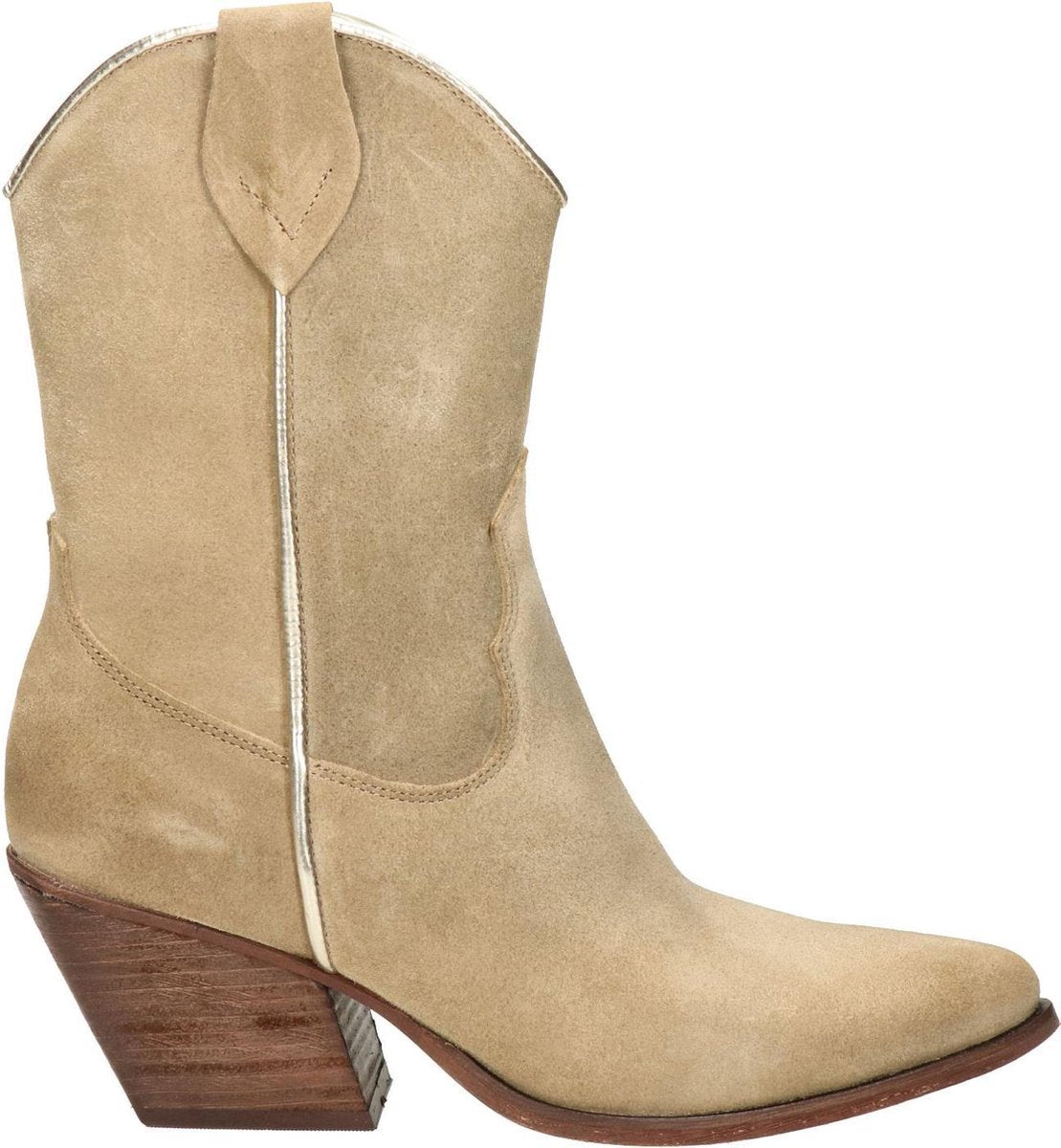 Nelson dames cowboylaars - Beige - Maat 37