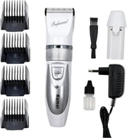Kemei 6688 - Pro Liner  - Tondeuse - Baardtrimmer  - Ceramische Snijblad - Geschikt voor Baby's en Kinderen - 2 accu's - Wit