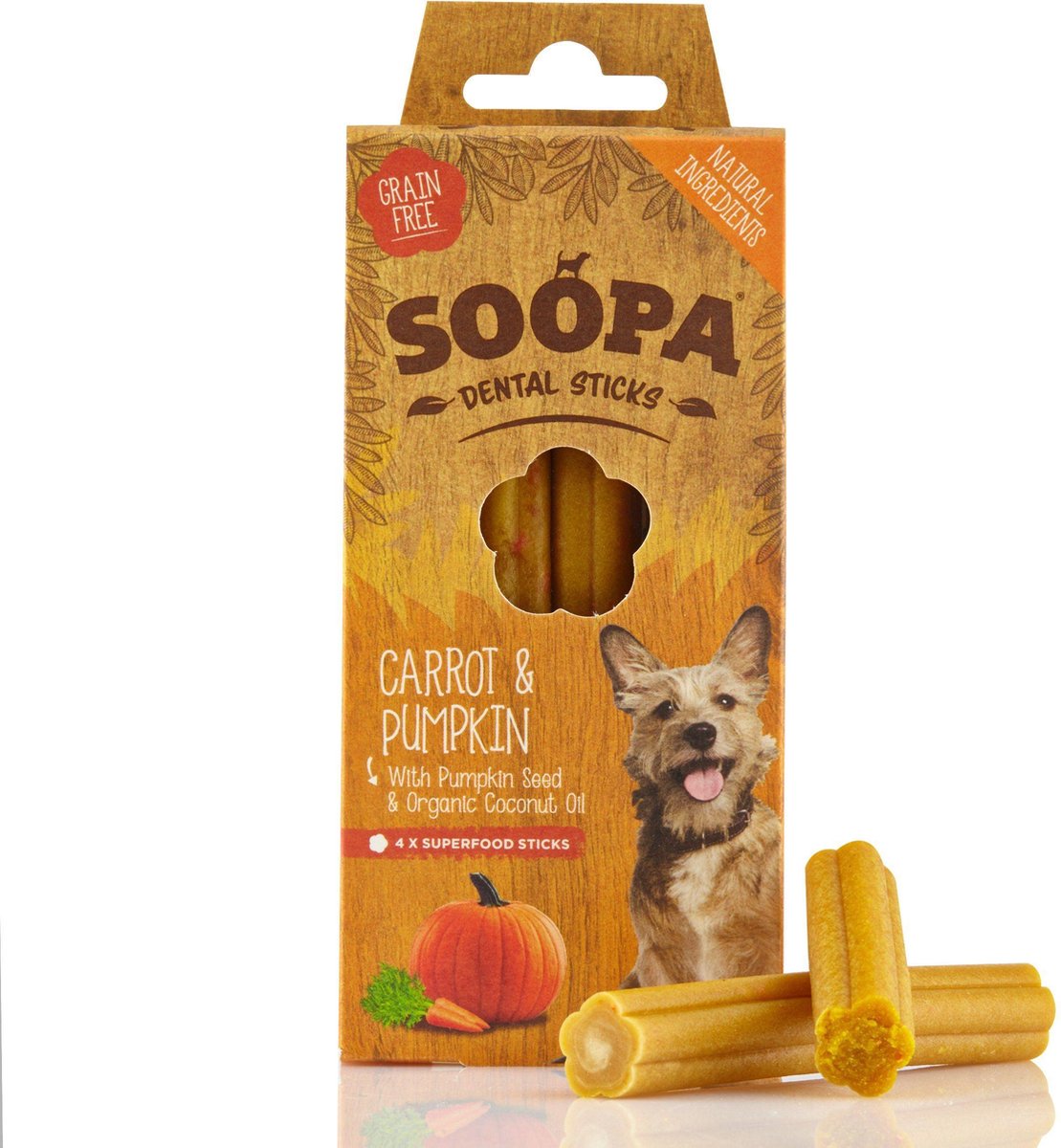 Soopa Dental Sticks Carrot & Pumpkin